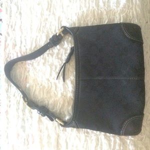 Black Coach Logo Handbag