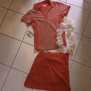 Orange Athletic Tennis/Golf Outfit