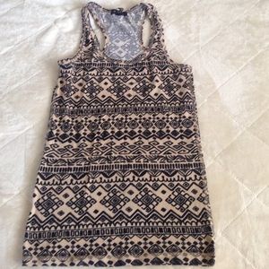 Aztec pattern tank top