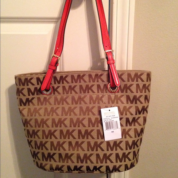 Michael Kors MK Signature Jacquard Medium Tote