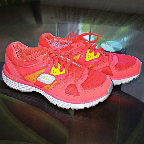 Neon Pink Skechers Athletic Shoes sz. 8.5