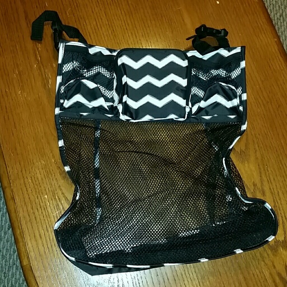 Thirty-one stroller bag black and white chevron