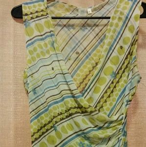 Cute cross front v neck