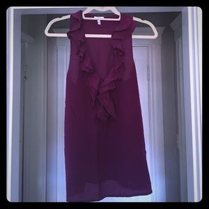 LAST CHANCE! Gone by 5/1 Silk ruffled Joie top!
