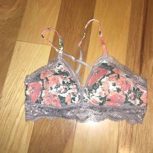 Floral lace bralette