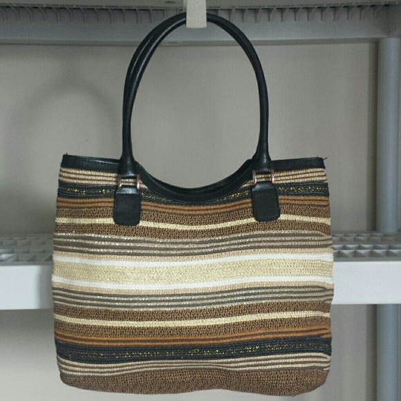 🔥METALLIC EMBELLISED PAPER STRAW BAG🔥