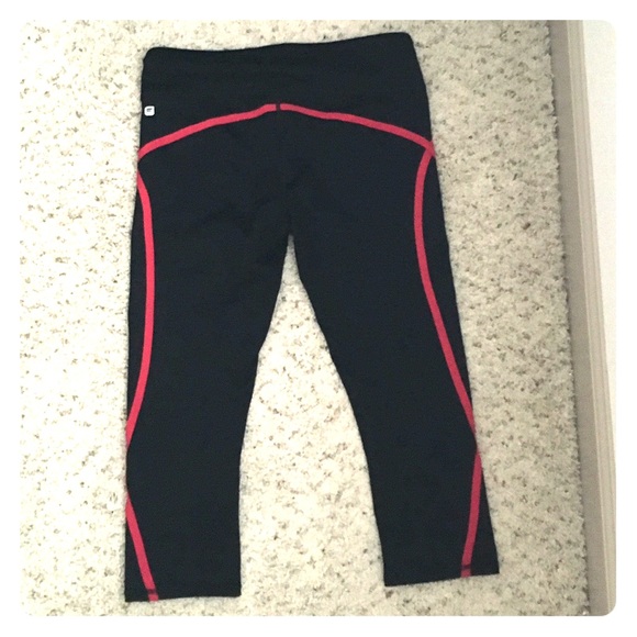 Yoga Pants - Black & Raspberry