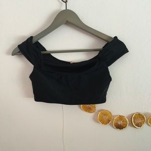 Off the shoulder bikini top