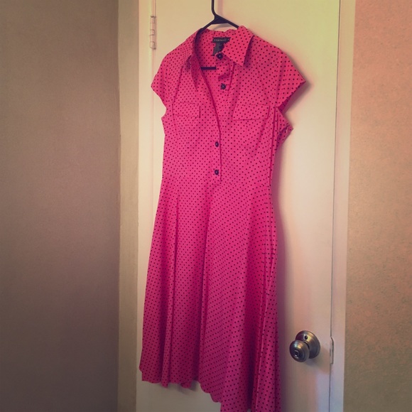 Polka dot retro style pinup dress