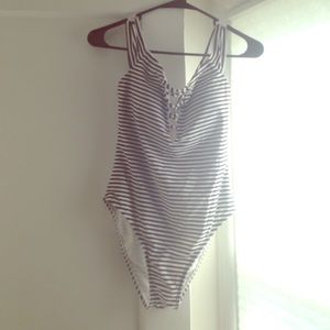 Sexy striped PacSun one piece swimsuit