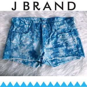 J Brand Cut Off Tie Dye Shorts