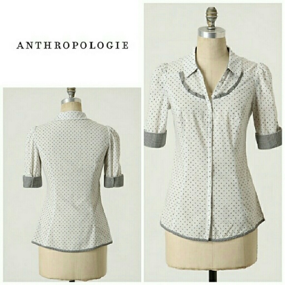 Anyhropologie Odille On-the-Dot Blouse