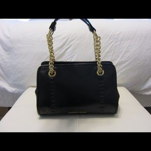 Black leather Antonio Melani handbag