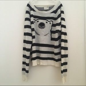 LA hearts polar bear sweater