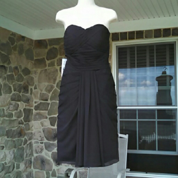 azazie Dresses & Skirts - Briana Black chiffon dress