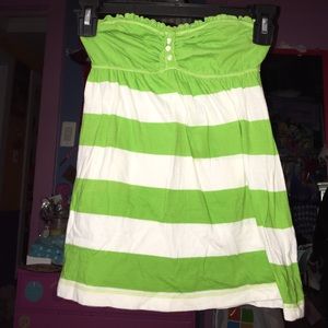 Striped strapless Hollister shirt