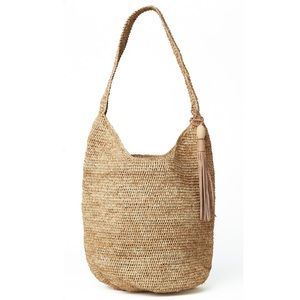 Straw bucket bag Mar y Sol via Eileen fisher!