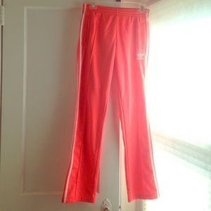 Hot Pink Adidas Zippered Joggers