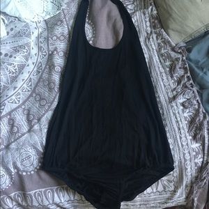 Black one piece top