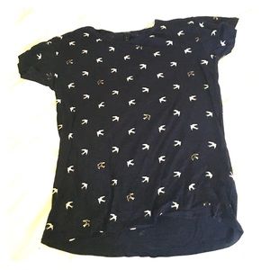 J. Crew Short sleeved bird tshirt