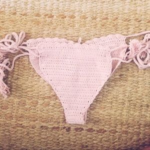 Crochet scrunch brazilian bikini bottom