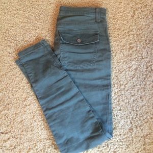 Olive green cargo skinnys