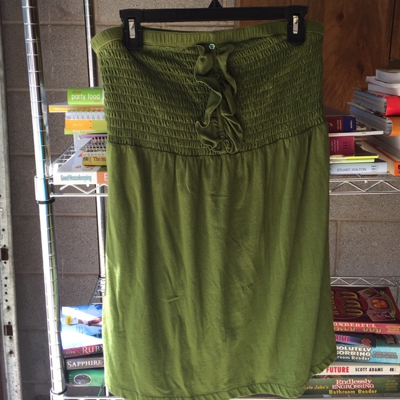 Tube top hunter green