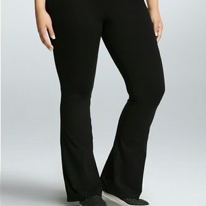 Torrid black stretchy work pants. Boot cut
