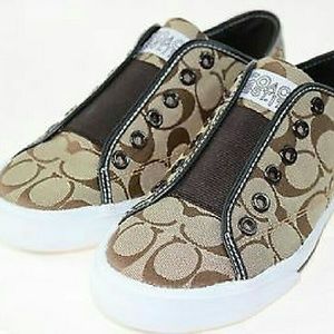 Coach signature slip on sneakers 7.5