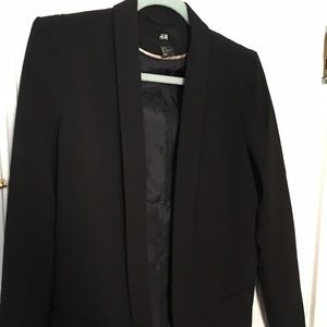 Classic black tuxedo blazer