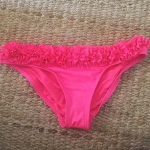 Pink floral bikini bottoms