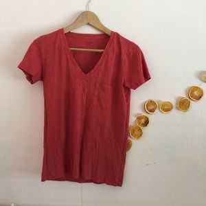 Madewell vneck short sleeve tee