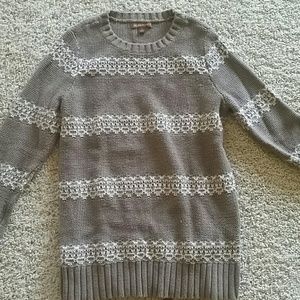 Hive and Honey Tan Beige Striped Sweater