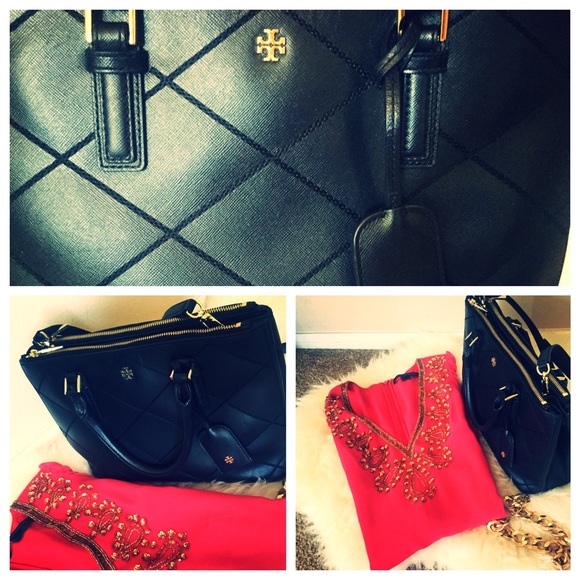 🚫SOLD🚫 Tory Burch Robinson Black Handbag - Picture 4 of 4