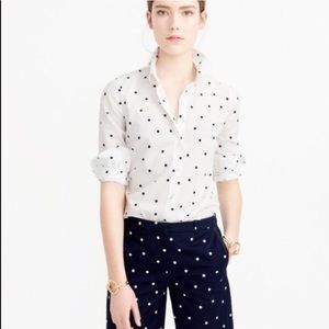 New with tags - J. Crew Polka Dot Bermuda Shorts