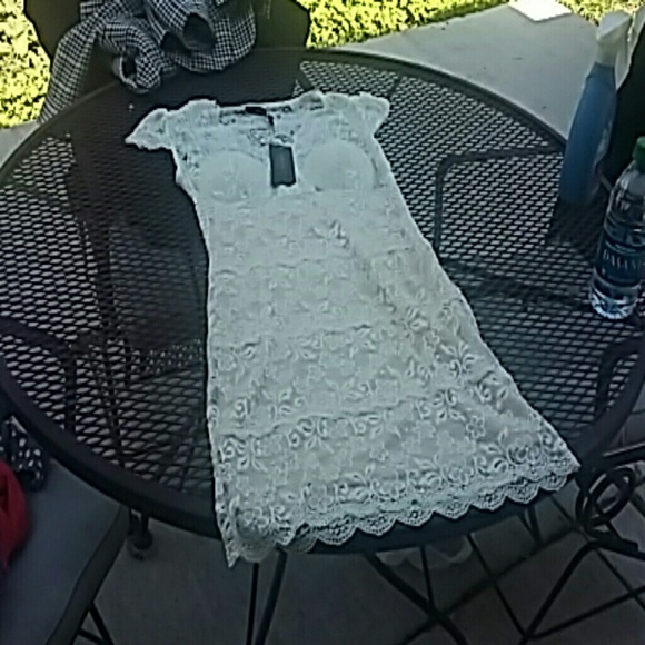 Cream lace dress