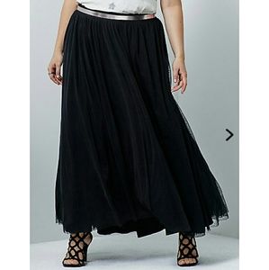 Black torrid insider tulle maxi skirt