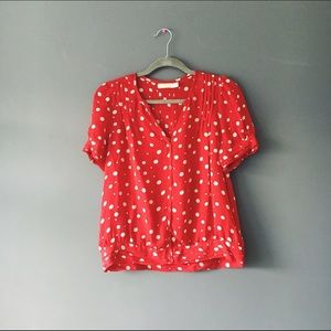 Urban Outfitters -Pins and Needles polkadot blouse