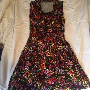 NWT floral dress with mesh detail