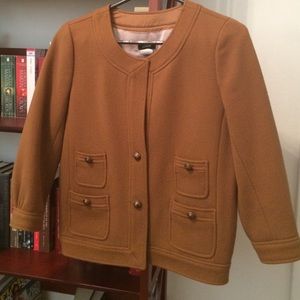 JCrew camel military blazer jacket