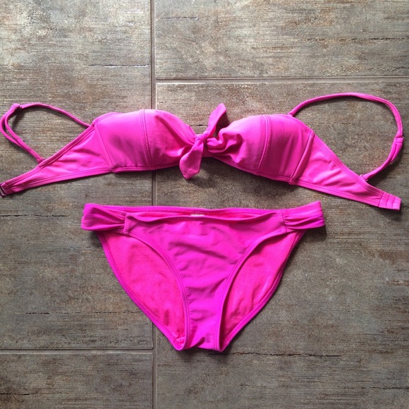 pink bikini set