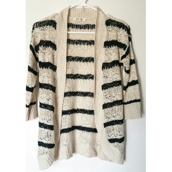 Striped Knitted Cardigan