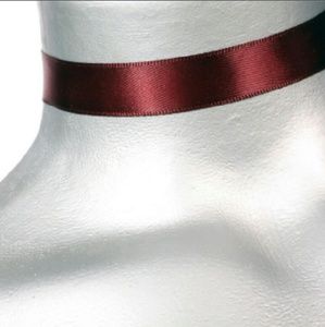 Satin Burgundy Choker