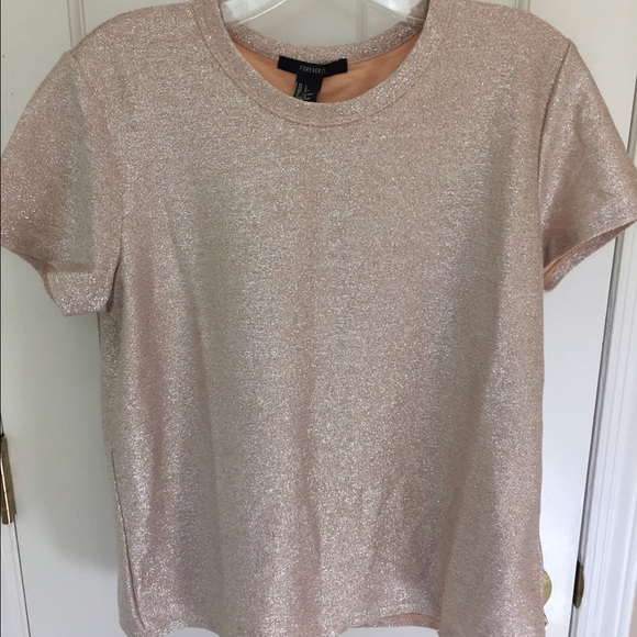 Forever 21 Pink Sparkly Shirt
