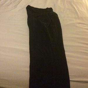 Black, chino style maternity pants.
