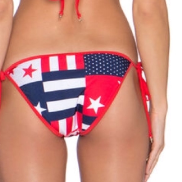 NWT Wildfox American Flag Bikini Bottom - Picture 2 of 2