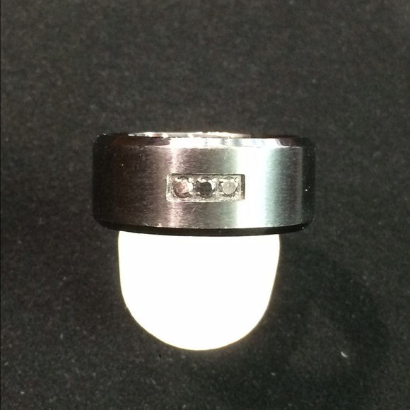 Black titanium with black diamond