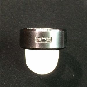 Black titanium with black diamond