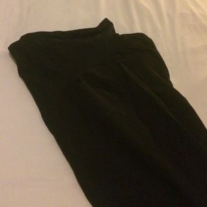 Black, suit type maternity pants.
