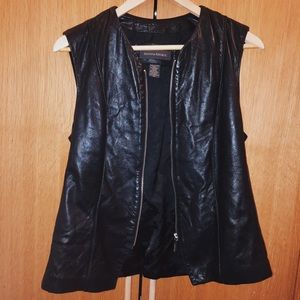 Vintage 90's Banana Republic Moto leather vest